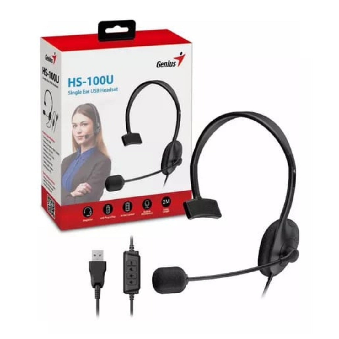 Audífonos Tipo Diadema Ajustable Genius HS-100U