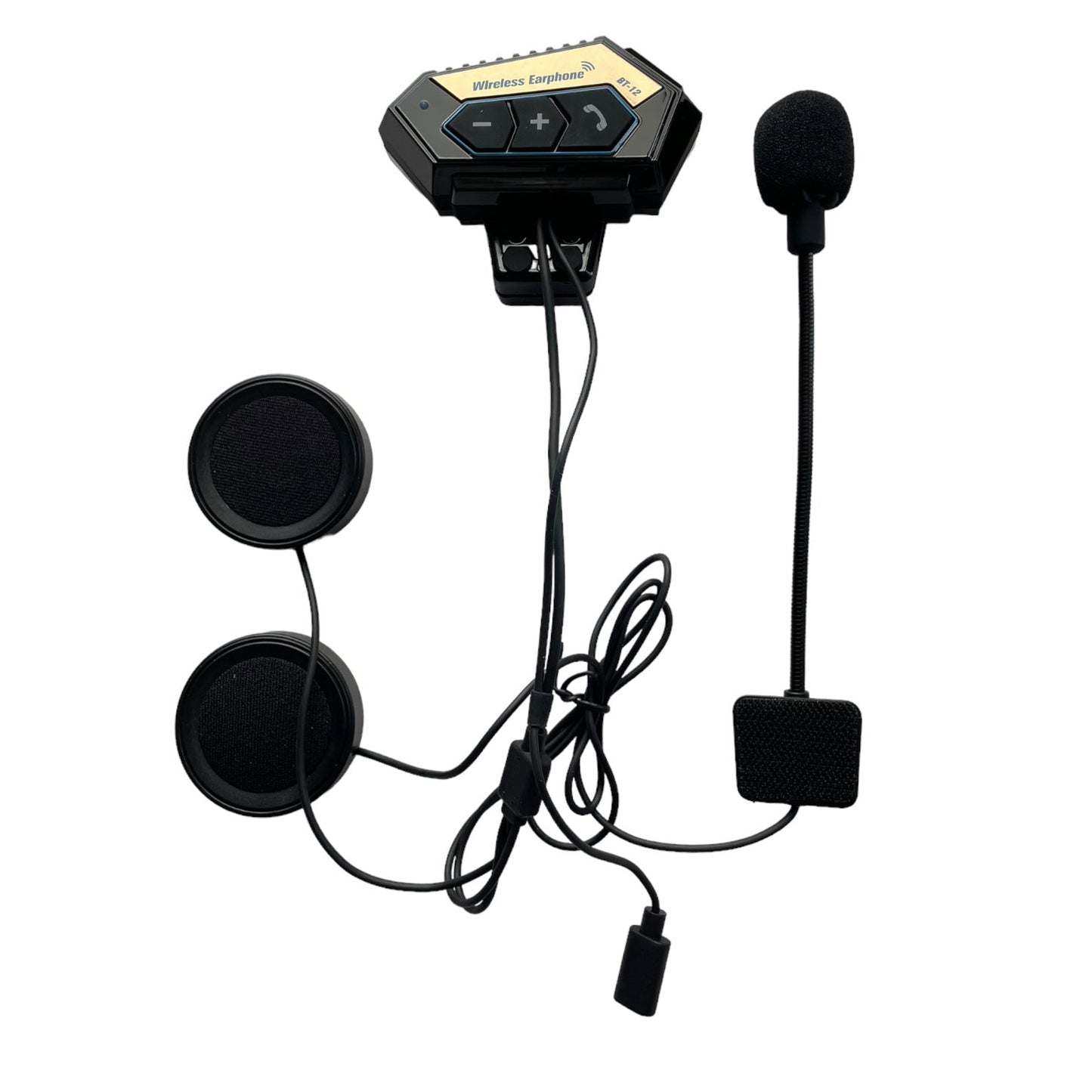 Audifonos Recargables Bluetooth Para Casco Moto BT12-2 ¡Envió Gratis!