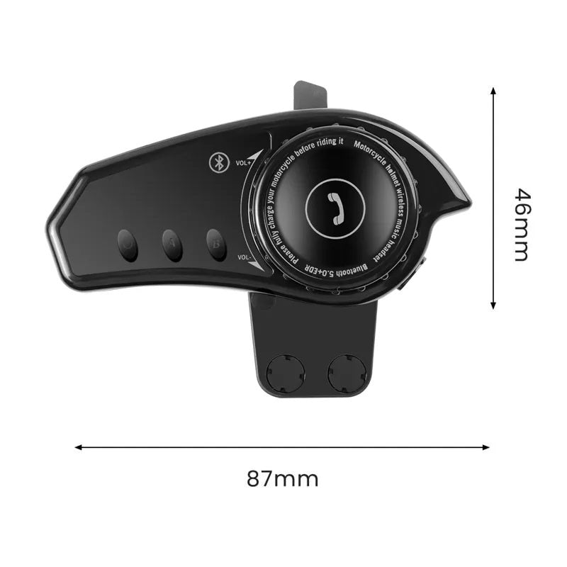 Audífonos Bluetooth Recargables Para Casco Moto Estéreo BT35