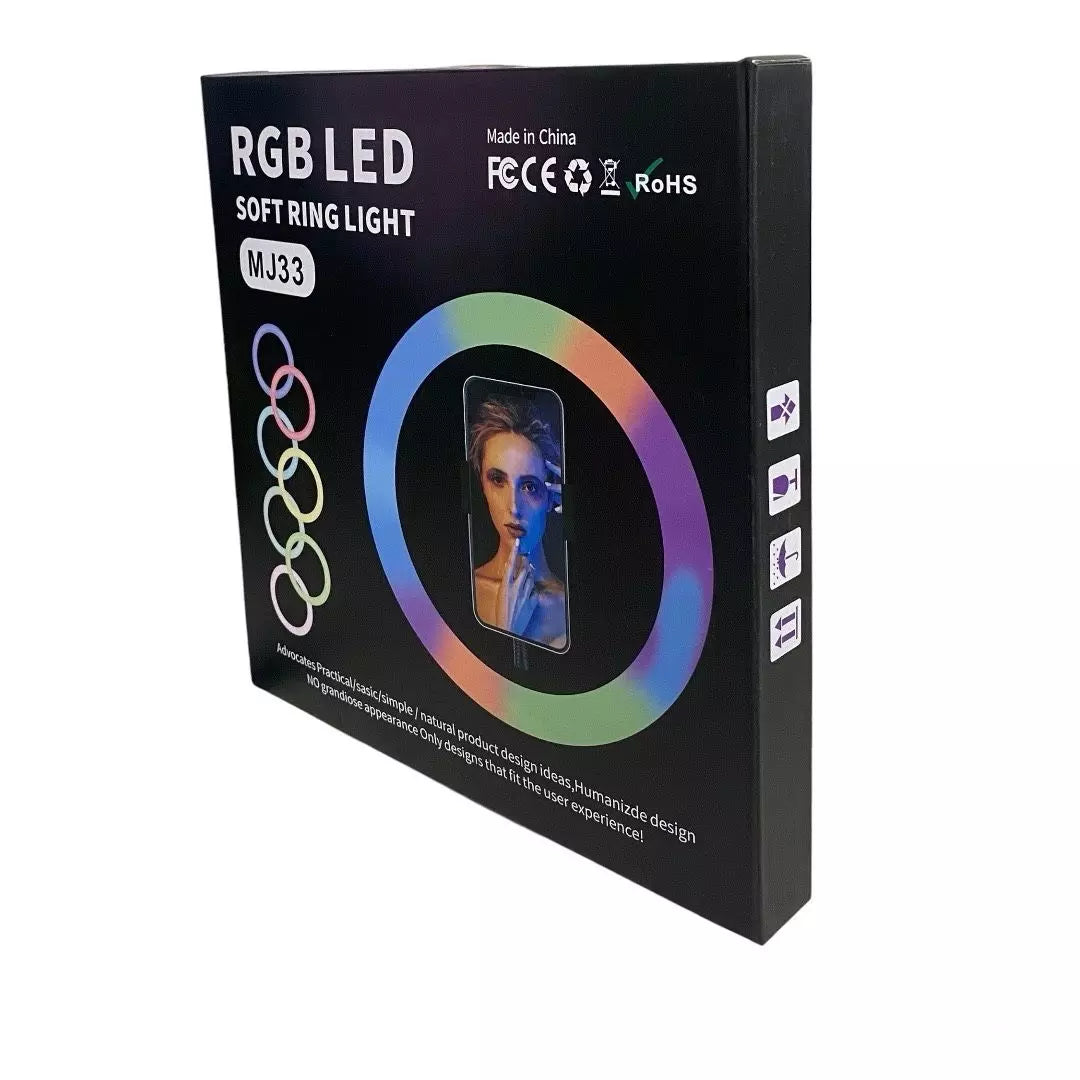 Aro de Luz LED RGB Colores 33CM MJ33