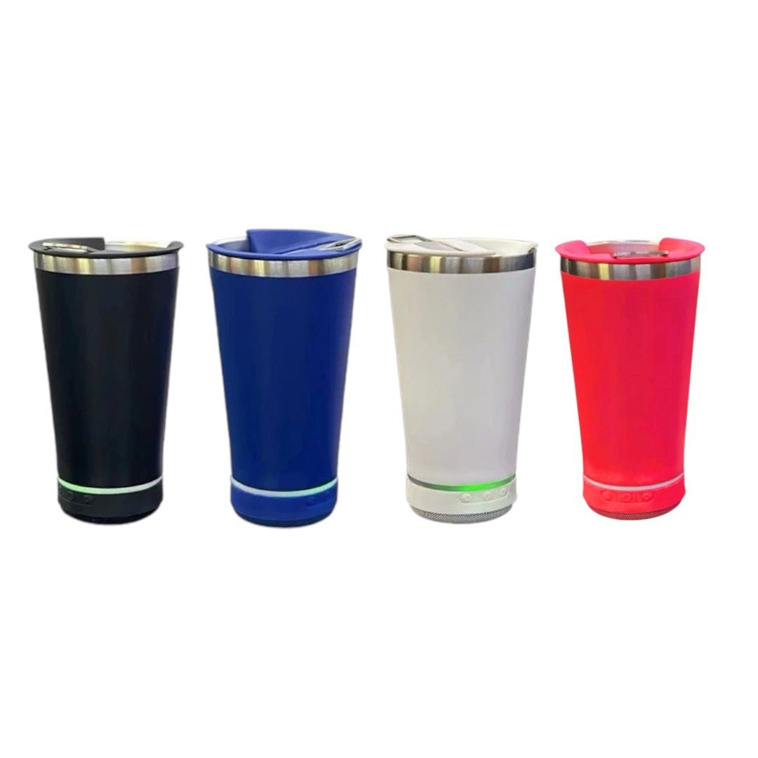 Vaso Térmico De Acero Con Parlante TS-021